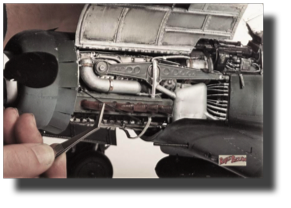 Jumo 213 engine 1:15 scale. Fw190 D. Scratch built in metal by Rojas Bazán.